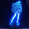 Söt japansk waifu 3d Night Light Anime Lamp Yumeko Jabami från Kakegurui Compulsive Gambler Decor USB Nightlight Drop284y