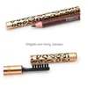 Eye Shadow Leopard Print Double Head Eyebrow Pencil Waterproof And Durable Not To Remove The Perfect 231013 Drop Delivery Health Bea Dhxlw