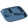 Dinnerware Sets Three-compartment Serving Plate Divided Dish Home Tableware Tray Portion Separated Plates Diet Baby