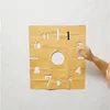 Relógios de parede acrílico Pasta decorativa DIY quarto da sala de estar tranquila