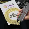 New Design Fine Sterling Sier Bracelet Iced Out Hip Hop Jewelry Vvs Moissanite Tennis Chain Necklace