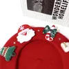 Boinas 2024 Papai Noel Ano Ano Vermelho Lã Mulheres Autumn Hat Withat Fashion Fashion All-Match Student Sweet pintado por atacado