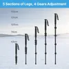 Ulanzi Hafif Alüminyum Monopod Max 155cm Uzatma 5kg Yük DSLR Kamera Tripod Yürüyüş Seyir Selfie Stick 1/4''3/8 '' 231221