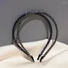 Fashion Crystal Bezel Headwear Women Headband Girls Vintage Hair Bands Hairband Hoop For Wedding Party Accessories