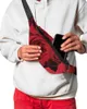 Waist Bags Valentine'S Day Red Rose Flower Bag Women Men Belt Large Capacity Pack Unisex Crossbody Chest