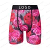 Brand masculina roupas de grife boxers de algodão cuecas de cuecas sensuais impressas calças curtas respiráveis ​​e respiráveis ​​com pacote