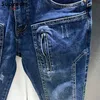 Jeans masculins Supzoom Nouveau arrivée chaude top top mode automne zipper fly stone lavée décontractée patchwork cargo denim poches de coton jeans hommes J231222