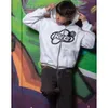 Męskie bluzy bluzy Y2K moda Symbol Drukuj Harajuku luźne swobodne zamek błoto Man Man Cardigan Bluza Owwony Hiphop High Streetwear Hande