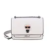 Najwyższej jakości Karl Lagerfield Real skórzana migawka torby na ramię luksusowy łańcuch Sning Cross Body Totes Women Designer Torba Moda Mens Messenger torebki sprzęgła