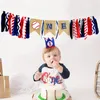 Party Decoration Baby First Birthday Highchair Cover Baseball ONE Banner Sport Theme Chair Bunting Team Anniversary