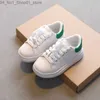 Athletic Outdoor 2023 Spring New Children Fashion Soft White Boys Sports Shoes Korean Style Students Lace-up Light Sneakers for Girls Versatile Q231222