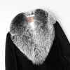 Imitação de pêlo casaco masculino fluffy long Faux Fox Collar Trend Trend Men Roupos Casos Coreanos de Moda Coreana Jaquetas de Cabelos