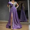 Abbigliamento etnico paillettes viola in sequenza trasparente abito da sera maxi da sera 2spring abiti africani per donne maniche lunghe eleganti fata da festa elegante