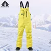 Bibs de ski pour hommes et femmes pantalon de neige hivernal