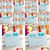 Greeting Cards Whole New Blue Pink 3D Baby Birth Party Shower Invitations Card 50Pcslot 1829635 Drop Delivery Home Garden Festive Part Dhjfq