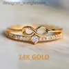 Bands anneaux infinis anneaux pour les femmes anneau de mariage anneau de mariage mode féminin promesses de mariage groupe d'anniversaire de fête d'anniversaire Jewelryl231222