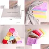 Blankets 70X50Cm Fleece Blanket For Baby Ddling Small Throw Rug Bedding Er Case Sheets Flannel Veet Warm Solid Micro Drop Delivery H Dhwxc