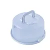 丸いプラスチックケーキボックスケーキケーキプレートホルダーロック可能な蓋付きカバーウェディングパーティー用品用デザートスタンドトレイ231221