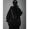 Unisex Zipper Decoration Hooded Sweater Casual Functional Pullover Hoodie Comfortable Men's Clothes Haruku Hiphop Streetwear