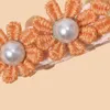 Hair Accessories Cute Clips For Born Baby Pearl Flower Hairpins Dacron Infant Sweet Girls Hairclips Children's