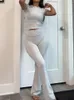 Calça feminina de ioga sexy ioga crof set top