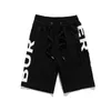 Shorts masculinos verão solto anti-encolhimento esportes burberri luxo 80727481 shorts de designer simples algodão carta impressão shorts tamanho M-2XL