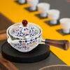 Servis uppsättningar kinesisk stil 360 graders sidhandtag potten kontor keramisk te vattenkokare japansk tekanna trä traditionell traditionell