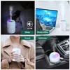 Humidificateurs USB Cool Mist Pulvérisateur Portable 300 ml Humidificateur d'air électrique Diffuseur d'huile aromatique avec veilleuse colorée pour voiture à domicile