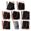 Pantaloni di cinture pantaloni catena goth catene multi -tipo in lega trasparente tasca del portafoglio in vita per le donne gift2488