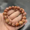 Strand Back Mönster Old Agate Armband Men's Tibet Pärlor