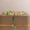 Strand Fashion Colorful Glass Crystal Bracciale Girl Daisy Fantasy Love Leaf Birthday Birthday Gioielli regalo