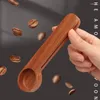 Coffee Scoops Misurazione del cucchiaio Multifuntiliol di sigillatura in legno Clip Farina cucine cucini cucina