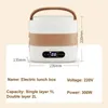 2L SMART Electric Lunch Box Heating Lunch Box Portable Steam Cook Pot Constant Temperaturvärme Matvärmare Office 220V 231221