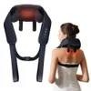 Shiatsu Back épaule et masseur de cou U Forme de masseur de corps complet électrique avec massage de pétrole de pétrole de tissu profond de chaleur 231221