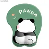 Mouse Pads Wrist Rests Cute fart panda mouse pad wrist guard silicone mat soft keyboard hand rest office notebookL231221