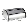 Stainless Steel Bread Box Large Capacity Cake Bin Dustproof Food Organizer Bakery Storage Container For Keeping Fresh 231221