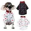 Designer Dog Vêtements Brand Dog Apparel Dogs Veste avec un motif de lettre classique Mémateur de compagnie chaude Cloth Winter Puppy pour petit chien Teddy Yorkshire Bulldog Black XL A552