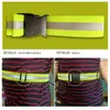 Taille -ondersteuning Reflecterende banden voor het rennen High Visible Night Safety Gear Kid mannen vrouwen verstelbare elastische riem