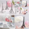 Decorazione per feste Nuova serata di moda a Parigi Eiffel Tower Sier-Finish Place Card Holder Tavolo da matrimonio Decorazione Droping Delivery Home G DHFVW