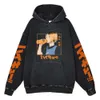 Haruku haikyuu z kapturem z kapturem 100% bawełniany Karasuno High School Długie rękaw Yu Nishinoya Print z kapturem bluza Hip Hop pullover