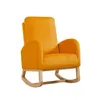 Meuble de salon chaise à bascule du milieu du siècle en fauteuil roulant moderne rembourré à haut dossier accent rocker orange gouttes livraison de la maison g dhuji