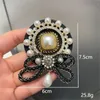 Tessuto retrò con panoramica in stile britannico cristallo spilla perla per perle di lusso di gioielli per la festa di nozze Accessori di badge 231222 231222