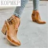 shoes Bohemian Boho Heel Boot Ethnic Women Fringe Faux Suede Leather Ankle Boots 2020 Woman Girl Flat Shoes Chelsea Booties