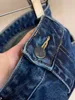 Herren Jeans Designer dunkelblau gedruckter Jeans Herren Trendy Brand 2023 Sommer Neues Ins Koreanische Version Trend Schlankes sitzender kleiner Beinhosen für Männer L7