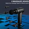 Massaggio a pistola per massaggio al collo e posteriore Massaging pistola fascia strumento vibrante per vibrare i massaggiatori del corpo di rilassamento del trattamento 231221