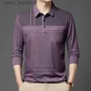 Men's Polos 2023 AUTOMNE NOUVEAUX T-SHIRTS LOND LONG MEN VRAIS POCKET TOP SHIRTY SHIGT QUIBILITÉ CAS TOP CHIMIE CHEMISE HOMME L231222