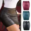 Röcke dünne matte Kunstleder Miniröcke Frauen hohe Taille Solid Color Slim Fit Bodycon -Röcke Sommer L231222