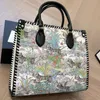 Designer handväskor kvinnor totes väska blommor fågel shopping väskor mode bokstäver hand väskor stor kapacitet rese plånbok grön bengal tiger strand tote handtag påse