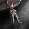 Colliers pendants Style hip-hop 3d Collier de personnage d'anime Chaîne de pull personnalisée Men Gift Fan Adventure Fan Gift