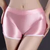 Short féminin Metelam Huile brillante Sports brillants Sous-vêtements Boyshorts Stretch Boxer Pottel